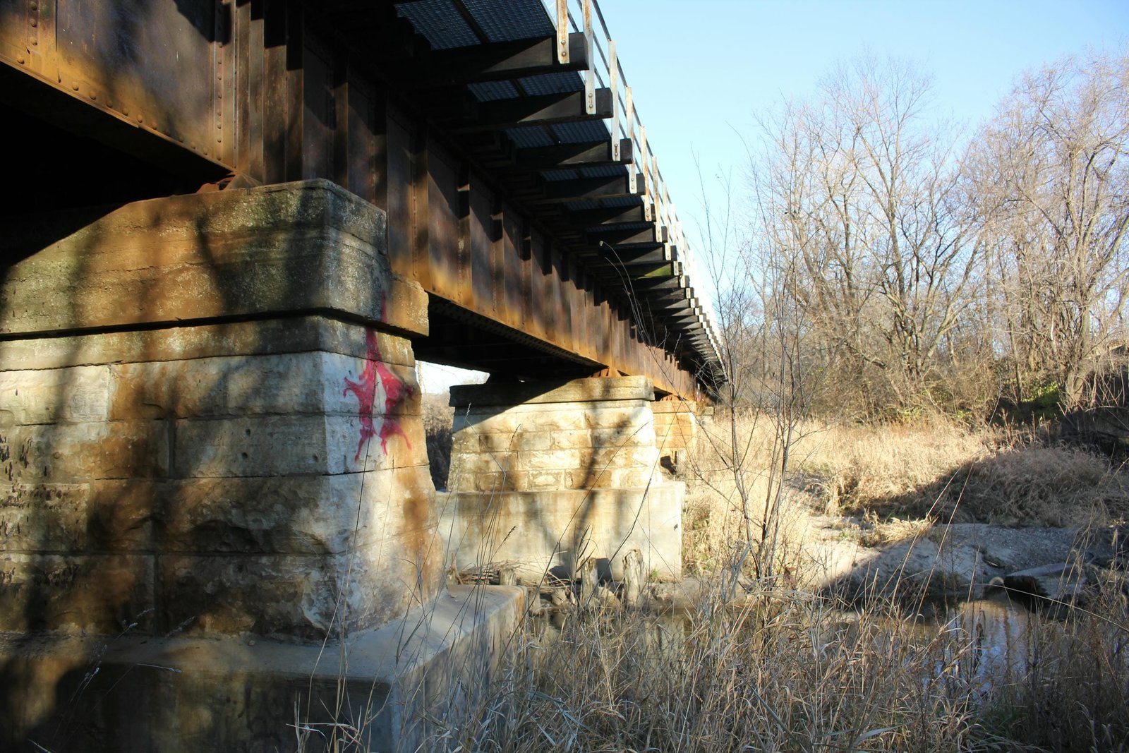 Looking east